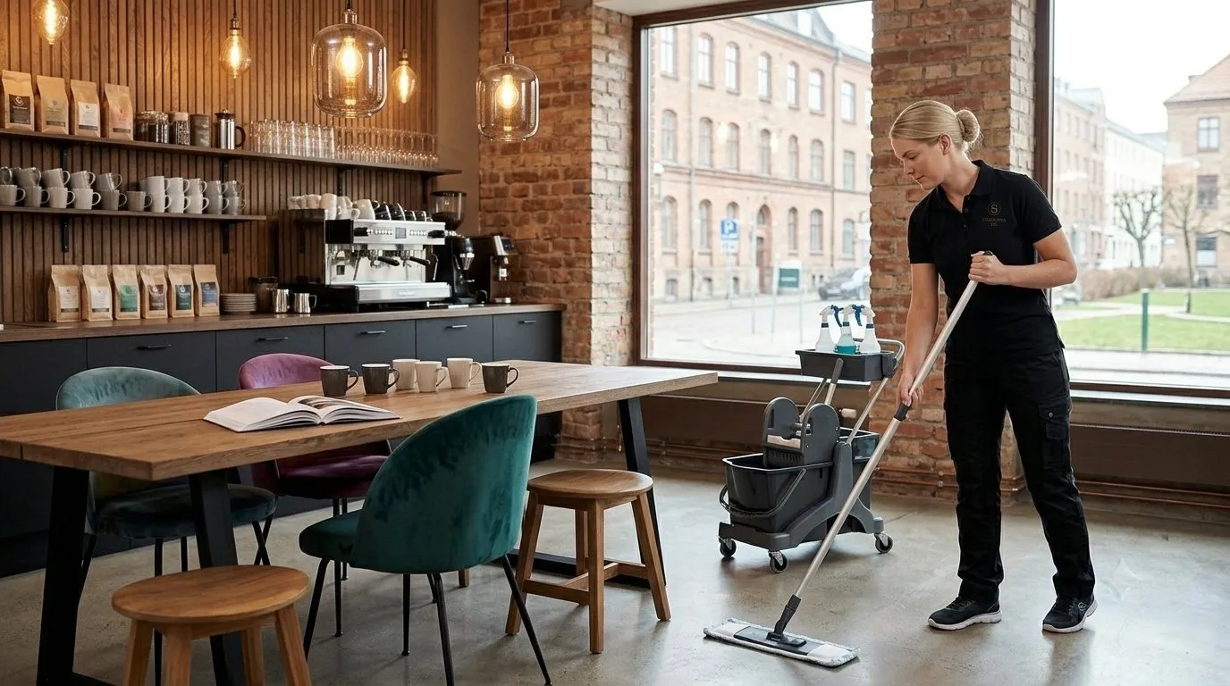 Lokalvård av café i Malmö